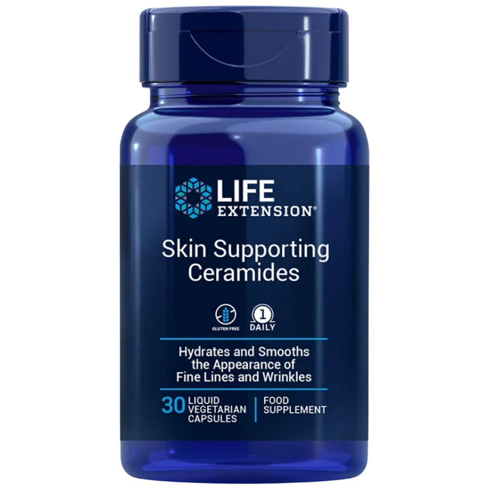 Life Extension Skin Supporting Ceramides 30 liquid vegetarian caps